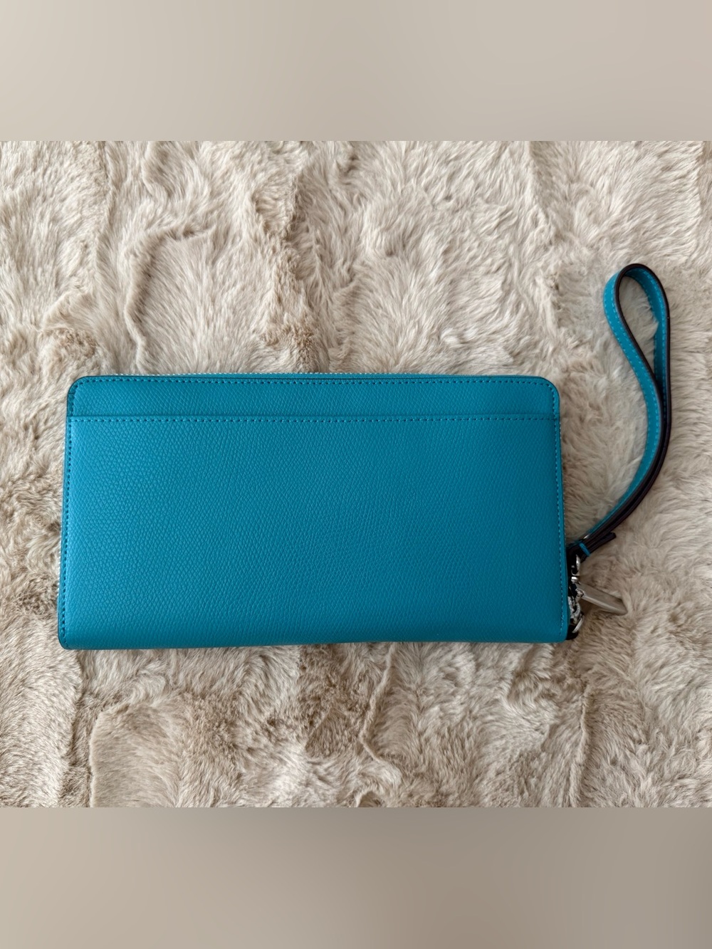 Nordstrom Halogen | Leather Wristlet Clutch in Teal